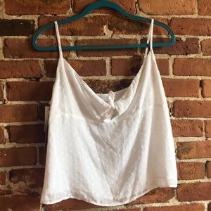 Spaghetti Strap Bow Crop Top